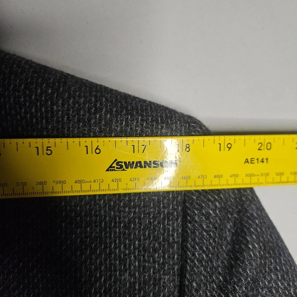 Aquascutum London Mens Grey Pure Wool Blazer Sport Coat Made in England 42R